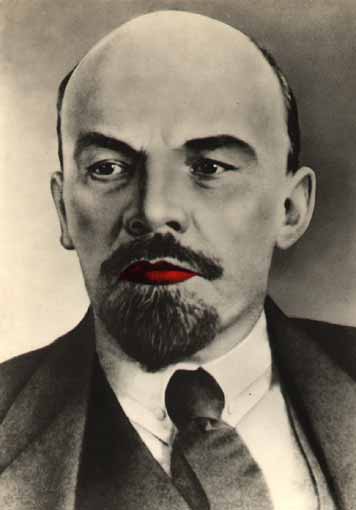 lenin, handkoloriert von rms